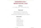 “SONGKRAN @ LHONG 1919” (สงกรานต์ แอท ล้ง 1919) กิจกรรมสืบสานประเพณีสงกรานต์ปีใหม่ไทย จรุงวัฒนธรรมไทย-จีน
