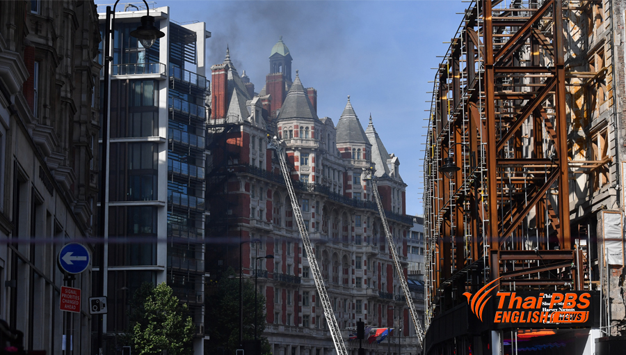 Fire breaks out at London’s Mandarin Oriental hotel