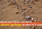 Thailand eyes 50 percent cut of plastic garbage in seas in 9 years