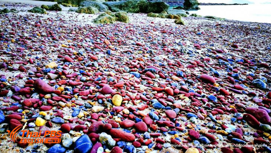 “Five Coloured” stone beach : The Wonder of Petra Island