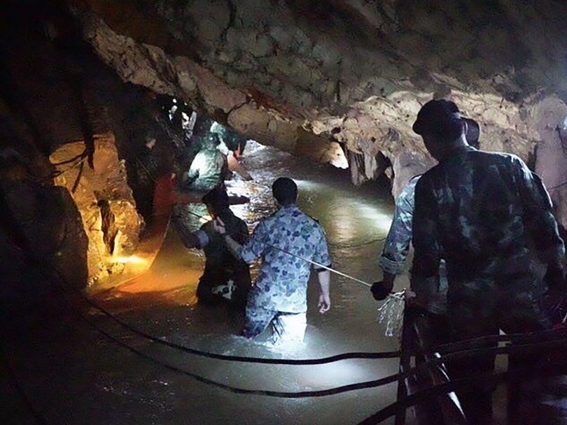 Missing Thai boys: Divers resume search of cave system following break in heavy rains