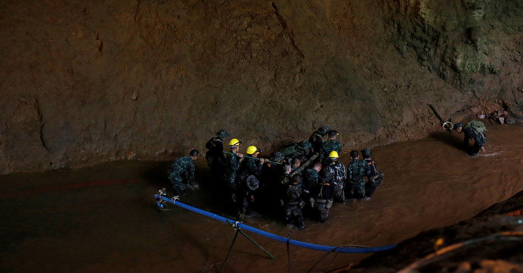 Thailand Cave Rescuers Report Some Progress in Search for Soccer Team