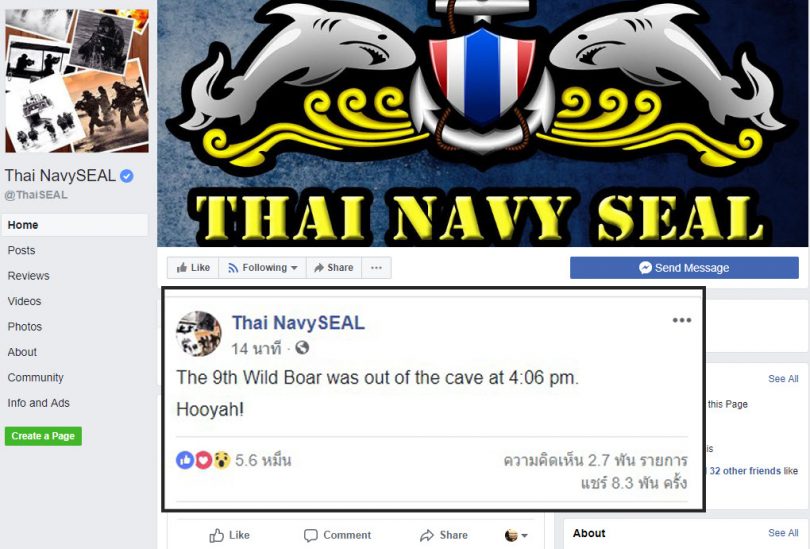 NAVY SEAL confirms 9th survivor out of cave