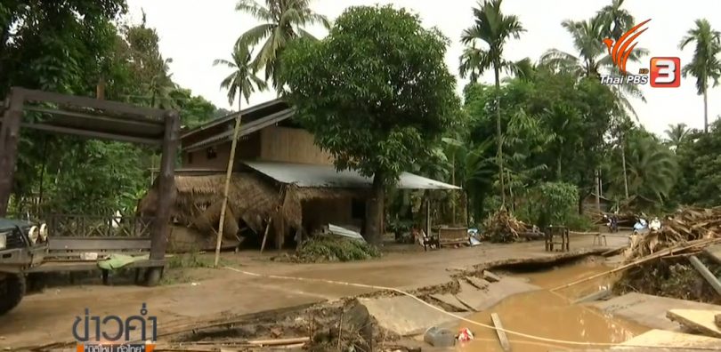 Big clean-up needed to restore flood-ravaged village in Sangkhla