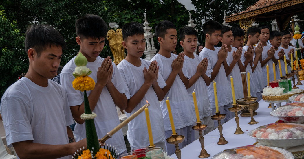 Boys Freed From Thai Cave Enter Monkhood to Honor Fallen Rescuer