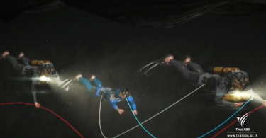 Rescuers preparing to bring out the last 5