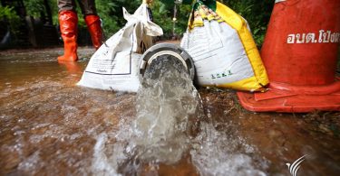 Water continues to be drained out of cave