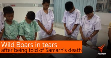 Wild Boars in tears after being told of Samarn’s death