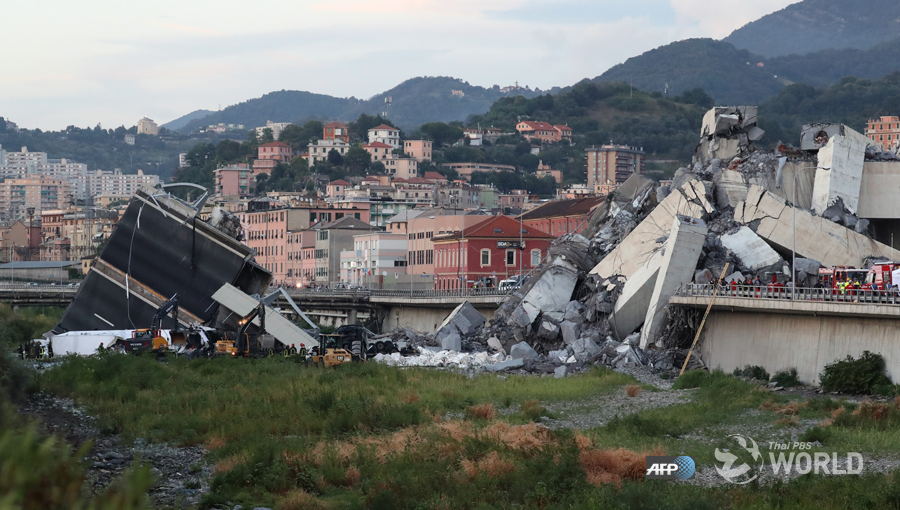 Search for survivors after Italy motorway collapse kills dozens |