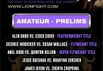 Lion Fight 57 featuring top amateurs in preliminary bouts