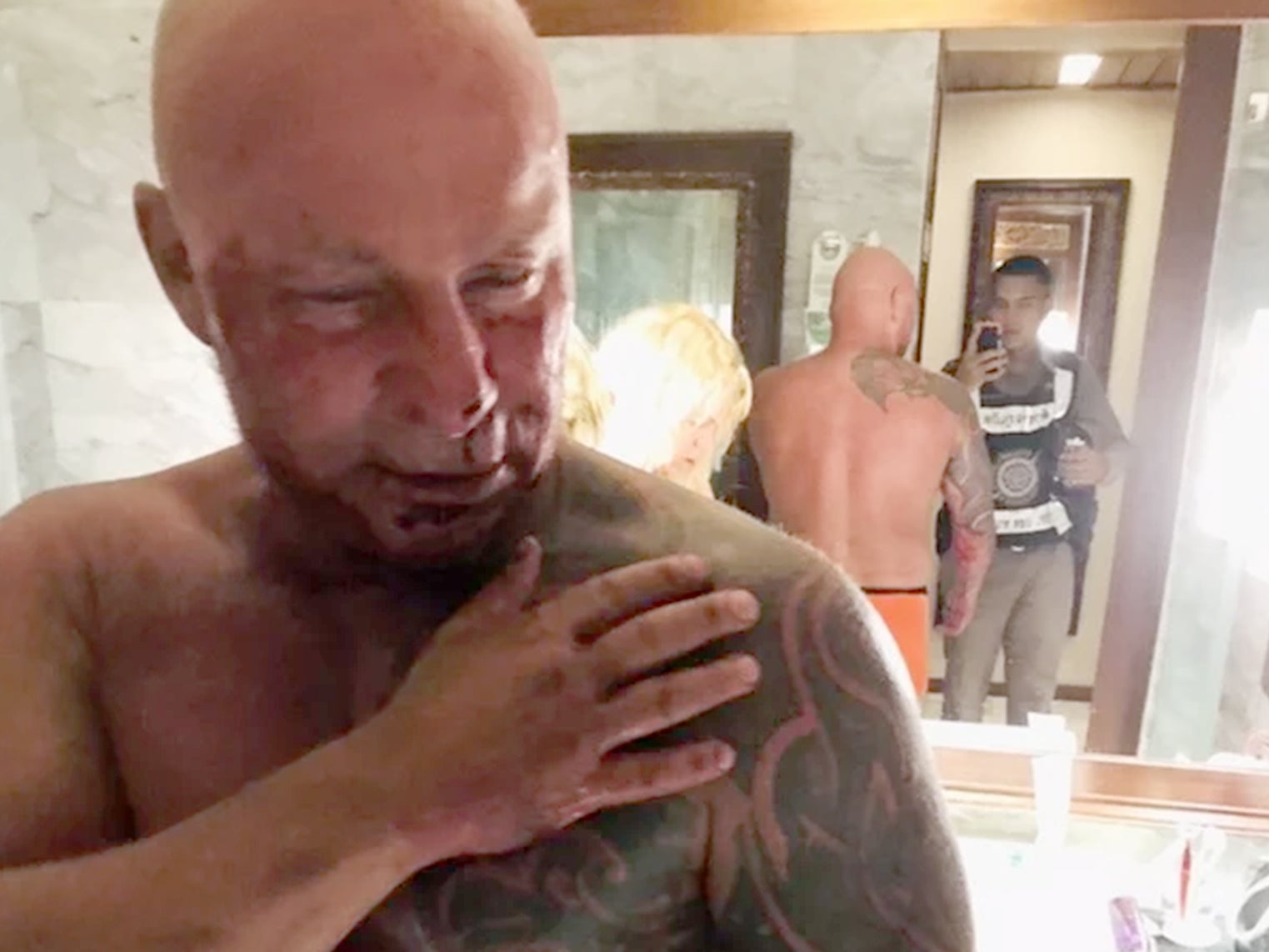 Family recalls moment ‘hero’ father was killed by naked man who barged into hotel room after noise complaint