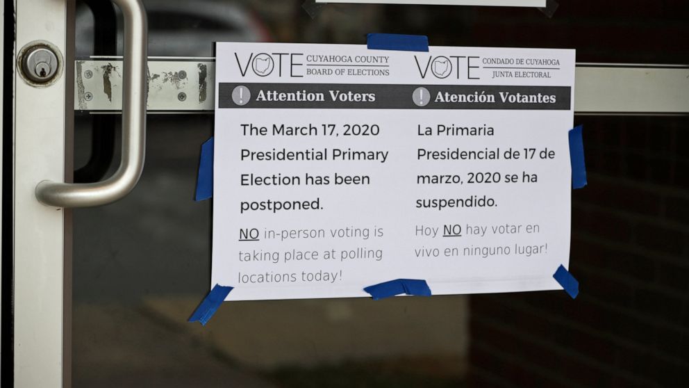 Ohio Democrats object to delay of state’s primary election