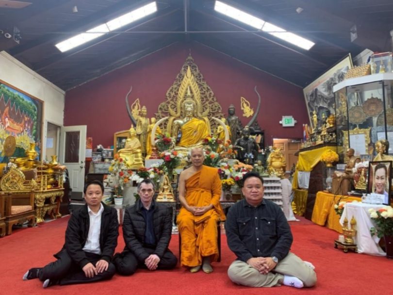 กงสุลใหญ่ พร้อมข้าราชการและเจ้าหน้าที่สถานกงสุลใหญ่ฯ เข้าเยี่ยมนมัสการเจ้าอาวาสวัดพุทธประทีบ และวัดพุทธานุสรณ์ เมืองซานฟรานซิสโก