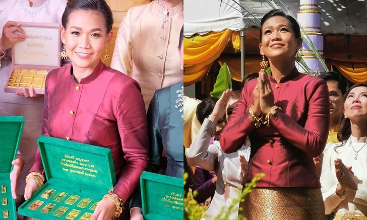 “กาละแมร์” ถวายทองคำ 94 ล้านบาท หุ้มยอดพระธาตุส่วนฐาน ที่พระธาตุพนม