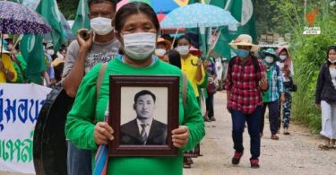 Villagers block access to rock crushing plant to reclaim their community forest – Thai PBS World