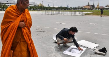 Thai protesters in uproar as anti-monarchist plaque they placed vanishes