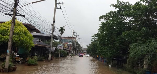 Pak Thong Chai in Nakhon Ratchasima partially flooded, Erawan National Park closed temporarily