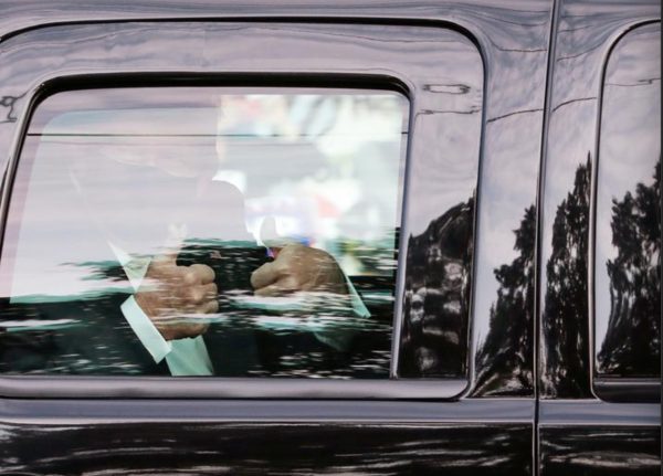 Trump’s medical status unclear as doctors say he could be discharged on Monday