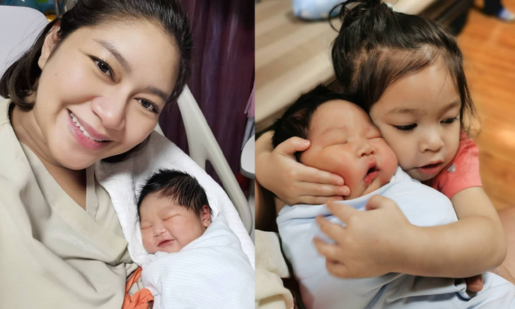 “น้องเปรม” ลูกชายเบนซ์ พรชิตา แก้มอ้วนๆ ส่งยิ้มหวาน นอนหนุนอกแม่ อารมณ์ดีตั้งแต่เกิด