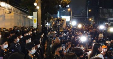 Protesters ended rally at Bangkok’s German Embassy