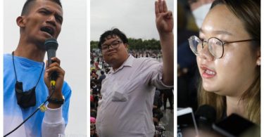 Thai police rebook three of four protest leaders released on bail by the Criminal Court