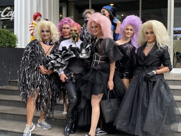 Drag queen group adds colour to anti-government protests