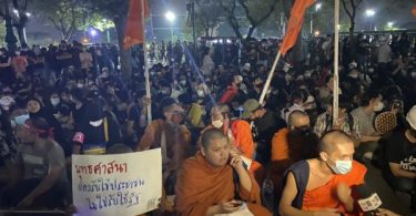 Monks and novices barred from joining the protest