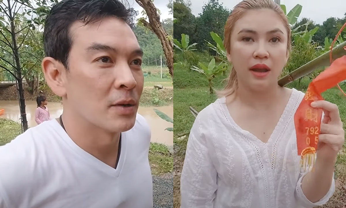 “ชาคริต-แอน” บวงสรวงสวนเขยจันท์รับทรัพย์เข้า 100 ล้าน โชว์เลขเด็ดหางประทัด