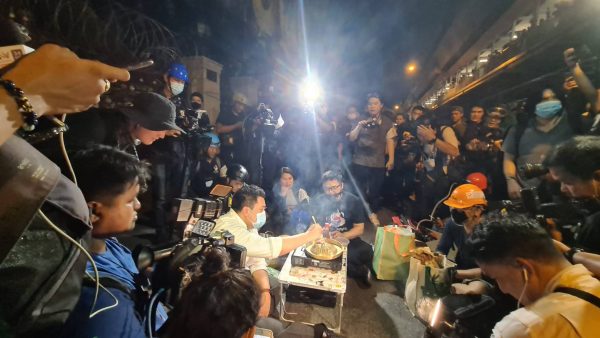 Protesting the Thai way: with pork barbecue