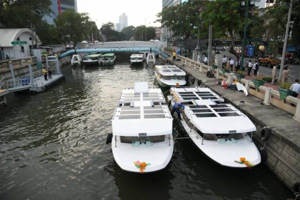 PM presides over the launch of the Bangkok’s first electric boat service