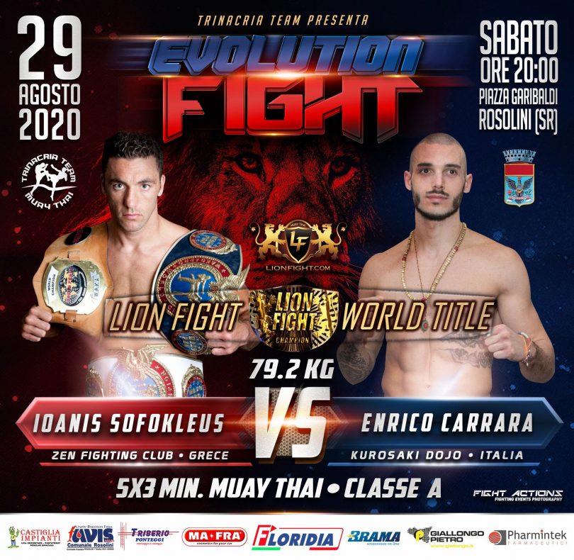 LION FIGHT RETURNS WITH WORLD TITLE BOUT IN ITALY