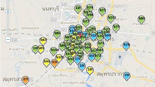 Only two areas in and around Bangkok have excessive PM2.5 on Friday