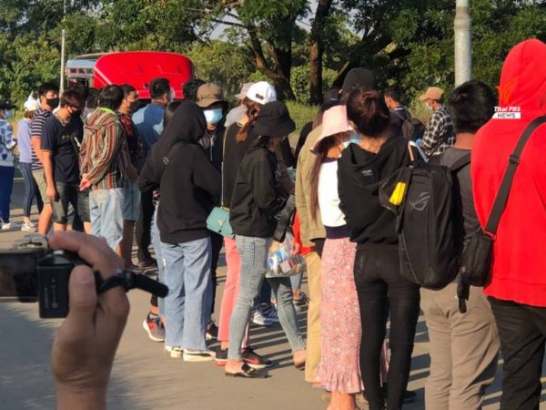Five COVID-19 infected Thai women arrive in Mae Sai today from Myanmar’s Thachilek