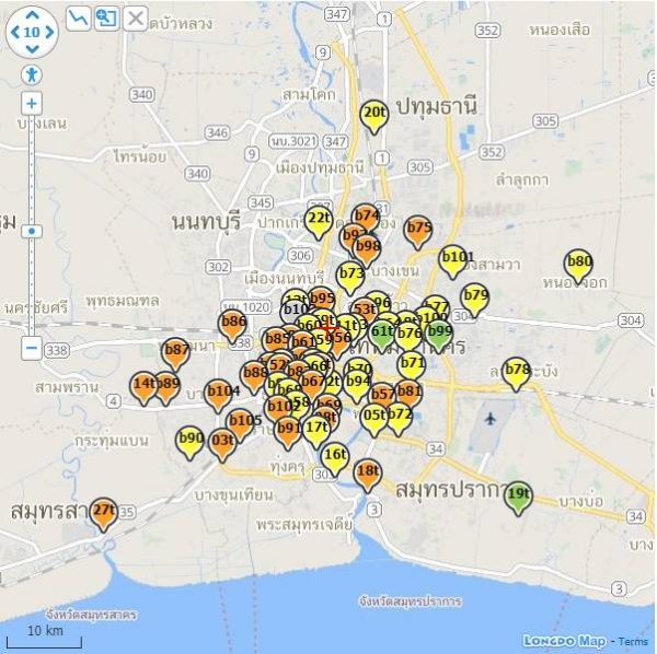 34 areas of Bangkok and adjacent provinces suffering excessive PM2.5 – DPC