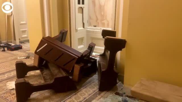 WATCH: Video shows damage inside U.S. Capitol |