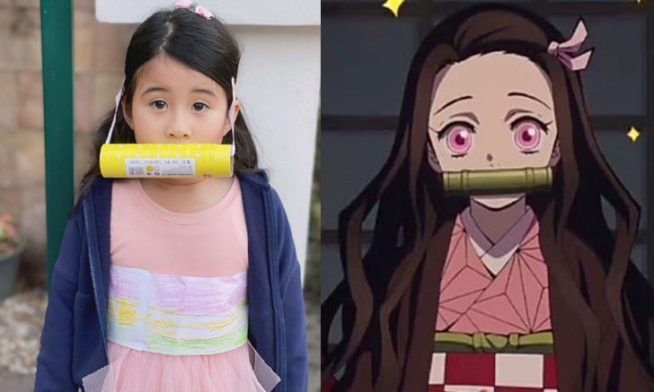“น้องมายู” สุดยอดมาก ทำเองชุดคอสเพลย์ ดาบพิฆาตอสูร “แม่เมย์” อึ้งไอเดียลูกสาว
