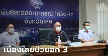 โควิดเมืองเลยพบเพิ่ม 3 ราย แม่ค้าลอตเตอรี่แพร่เชื้อให้ลูกสาว ลูกชาย และแม่วัย 78