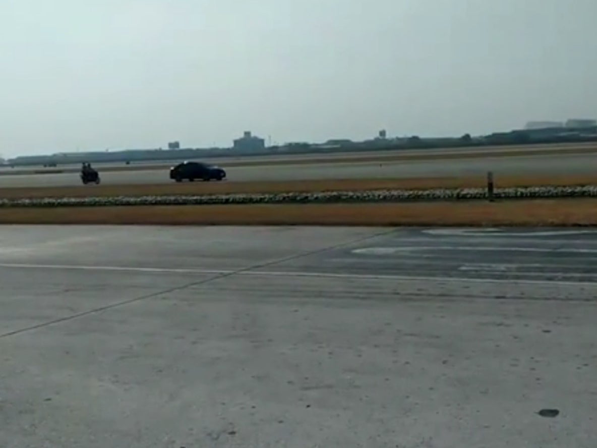 Driver takes ‘wrong turn’ and ends up on airport runway