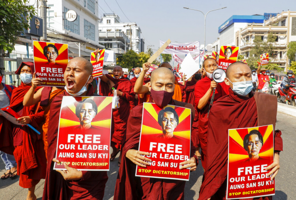 Myanmar draft cybersecurity law adds to protests over coup