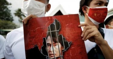 Noisy anti-coup protest reverberates in Myanmar’s largest city