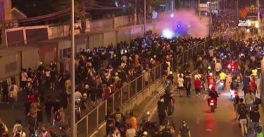 Protesters disperse after clashing with police, rubber bullets, tear-gas fired
