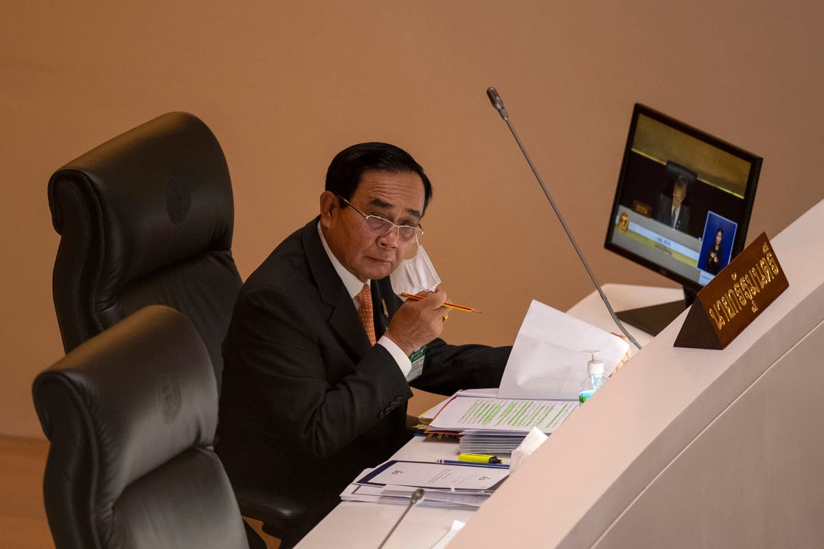 No-confidence debate begins in Thailand’s Parliament Thailand AP debate Prayuth Chan-ocha opposition parties