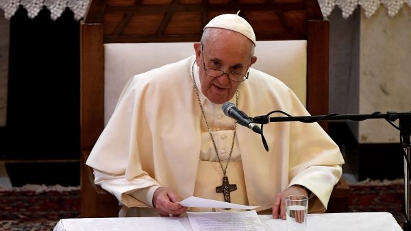 ‘Silence the arms!’ Pope urges end to violence on historic Iraq trip