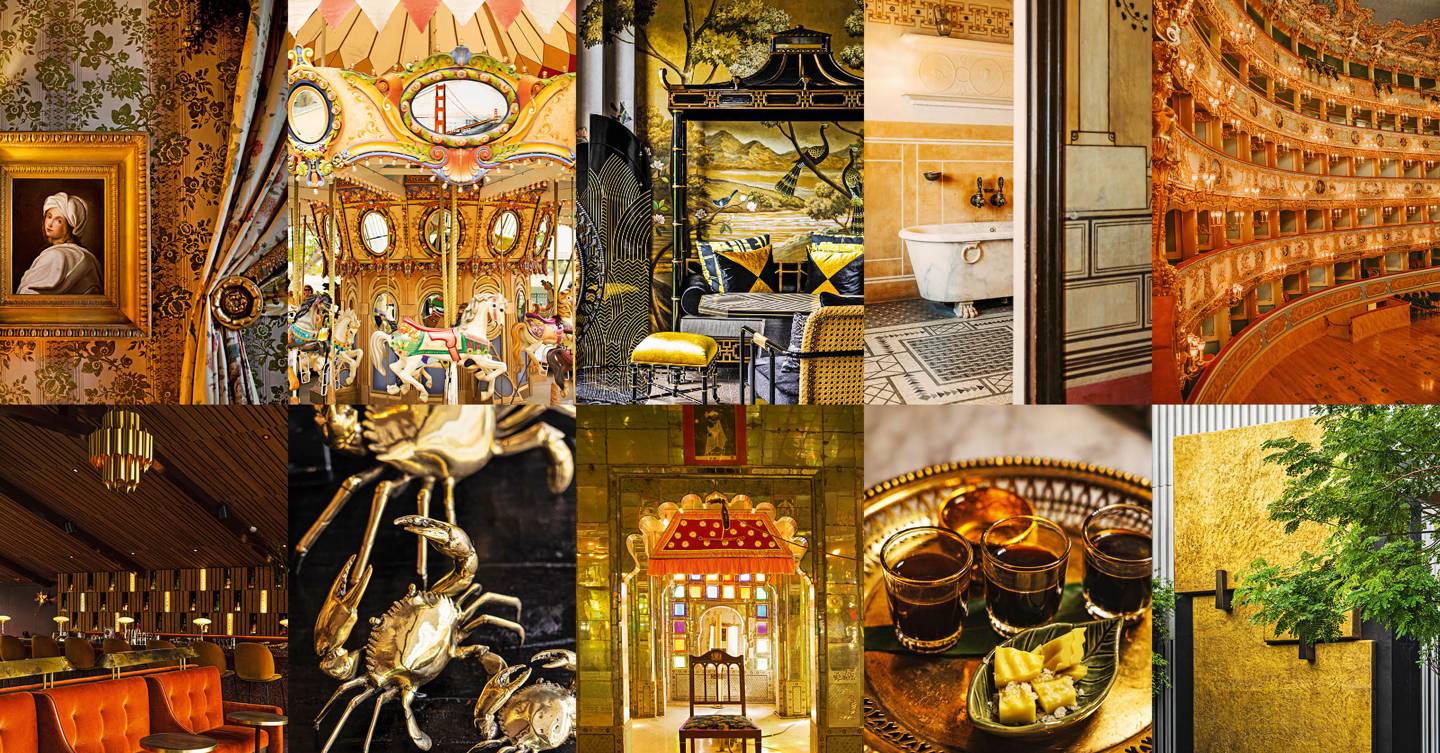 Golden interior-inspiration from around the world
