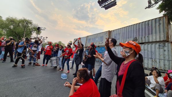 Protesters camp in front of Government House in defiance of police warning
