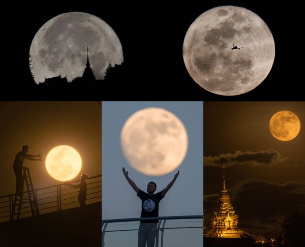 First of the two super full moons viewable from across Thailand tonight