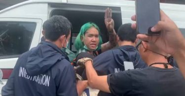 Solo protester demanding release of Ratsadon members arrested in front of Criminal Court
