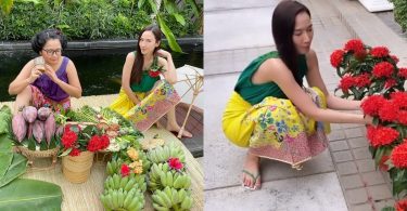 “อั้ม พัชราภา” สลัดลุคนางเอก นุ่งผ้าถุงสวมเสื้อคอกระเช้า คนแห่แซวผ้าถุงราคาพุ่งแน่นอน