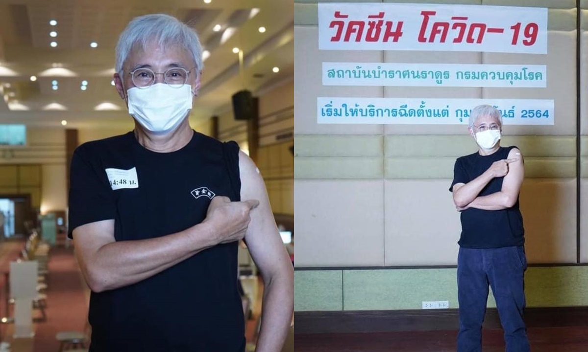 “ตู่ นพพล” เข้ารับการฉีดวัคซีน AstraZeneca เข็มแรกแล้ว ลั่นเชื่อหมอไม่ได้เชื่อหมา