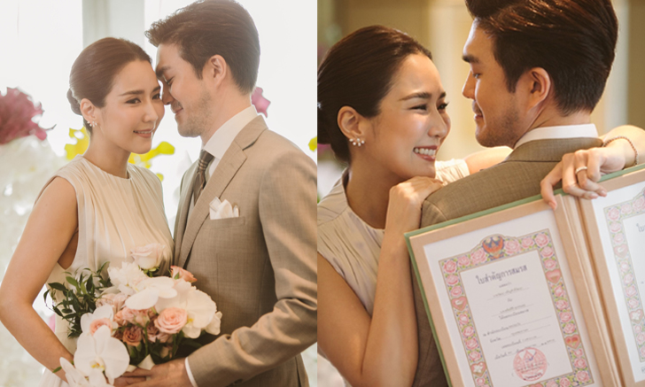“จั๊กจั่น อคัมย์สิริ” จูงมือเจ้าบ่าว “เค วัฒนา” จดทะเบียนสมรส เริ่มต้นชีวิตคู่สุดชื่นมื่น